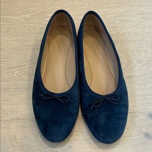 Madewell Navy Blue Ballet Flats size 8